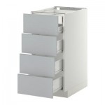 МЕТОД / ФОРВАРА Нплн шк 4фрнт/2нзк/3срд ящ - 40x60 см, Веддинге серый, белый МЕТОД / ФОРВАРА Нплн шк 4фрнт/2нзк/3срд ящ - 40x60 см, Веддинге серый, белый