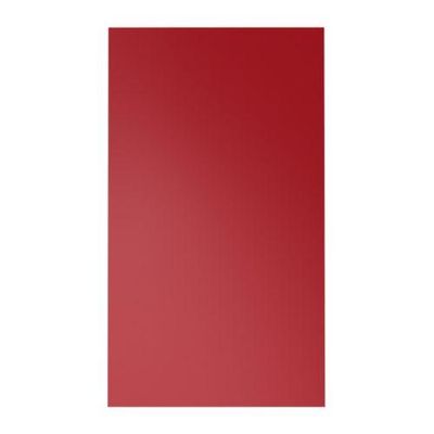 АБСТРАКТ Дверь навесного углового шкафа - глянцевый красный, 32x92 см