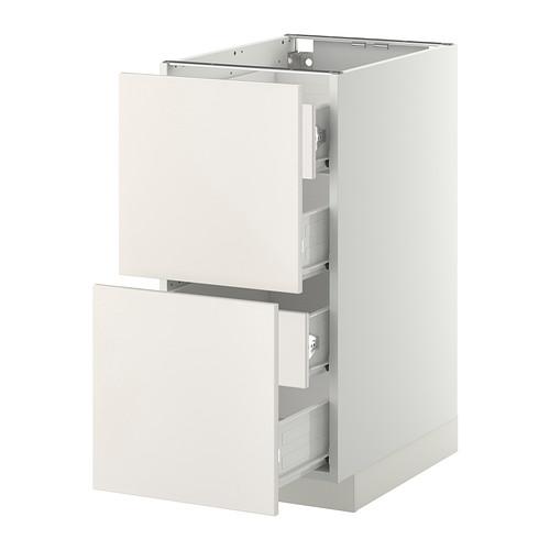 МЕТОД / ФОРВАРА Напольн шкаф 2 фронт пнл/4 средн ящ - белый, Веддинге белый, 40x60 см МЕТОД / ФОРВАРА Напольн шкаф 2 фронт пнл/4 средн ящ - белый, Веддинге белый, 40x60 см