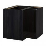 МЕТОД Каркас напольного шкафа углового - под дерево черный