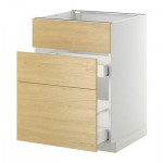 МЕТОД / МАКСИМЕРА Напольн шк п-мойку+3фрнт пнл/2ящ - 60x60 см, Тингсрид под березу, белый МЕТОД / МАКСИМЕРА Напольн шк п-мойку+3фрнт пнл/2ящ - 60x60 см, Тингсрид под березу, белый