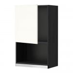 METOD навесной шкаф для СВЧ-печи черный/Хэггеби белый 60x100 см