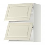 METOD навесной шкаф/2 дверцы, горизонтал белый/Будбин белый с оттенком 60x38.9x80 cm