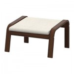 ПОЭНГ Табурет для ног - Дэла неокрашенный, коричневый
