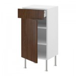 ФАКТУМ Напольн шкаф с полкой/ящиком/дверью - Валла под грецкий орех, 60x37 см