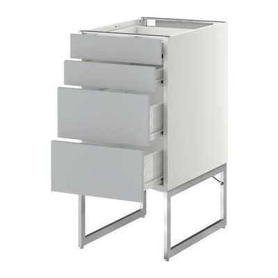 МЕТОД / ФОРВАРА Нплн шк 4 фронт/2 низк/2средн ящ - 40x60x60 см, Веддинге серый, белый МЕТОД / ФОРВАРА Нплн шк 4 фронт/2 низк/2средн ящ - 40x60x60 см, Веддинге серый, белый