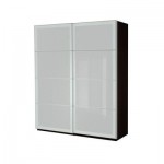 ПАКС Гардероб с раздвижными дверьми - матовое стекло, 200x66x236 см ПАКС Гардероб с раздвижными дверьми - матовое стекло, 200x66x236 см