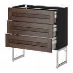 МЕТОД / МАКСИМЕРА Нплн шк 3 фрнт/3 средн ящика - под дерево черный, Эдсерум под дерево коричневый, 80x37x60 см МЕТОД / МАКСИМЕРА Нплн шк 3 фрнт/3 средн ящика - под дерево черный, Эдсерум под дерево коричневый, 80x37x60 см