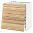 МЕТОД / МАКСИМЕРА Наполн шкаф 8 фронт/8 низк ящиков - белый, Торхэмн естественный ясень, 80x60 см