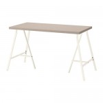 ЛИННМОН / ЛЕРБЕРГ Стол - геометрический бежевый/белый