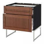 МЕТОД / МАКСИМЕРА Напольн шкаф/2фронт пнл/3ящика - -, Филипстад коричневый, 80x60x60 см МЕТОД / МАКСИМЕРА Напольн шкаф/2фронт пнл/3ящика - -, Филипстад коричневый, 80x60x60 см