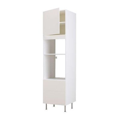 ФАКТУМ Высок шкаф для СВЧ/духов+ящ/дверь - Аплод белый, 60x233 см ФАКТУМ Высок шкаф для СВЧ/духов+ящ/дверь - Аплод белый, 60x233 см