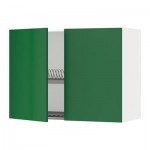 МЕТОД Навесной шкаф с посуд суш/2 дврц - 80x60 см, Флэди зеленый, белый