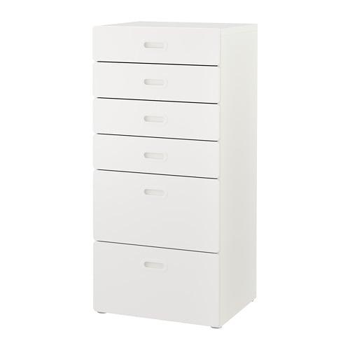 СТУВА / ФРИТИДС Комод с 6 ящиками - белый/белый СТУВА / ФРИТИДС Комод с 6 ящиками - белый/белый