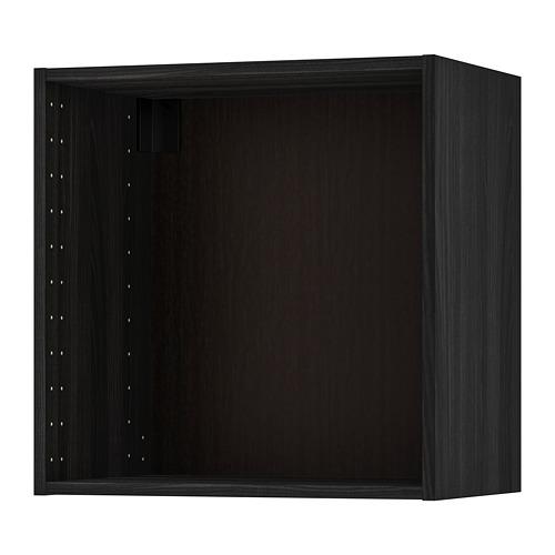 METOD каркас навесного шкафа под дерево черный 60x60 cm METOD каркас навесного шкафа под дерево черный 60x60 cm