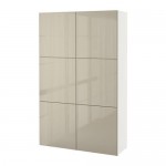 БЕСТО Комбинация для хранения с дверцами - белый/Сельсвикен глянцевый/бежевый БЕСТО Комбинация для хранения с дверцами - белый/Сельсвикен глянцевый/бежевый