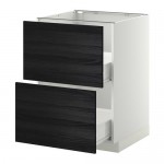 МЕТОД / ФОРВАРА Наполн шк 2 фрнт/2 средн ящ - белый, Тингсрид под дерево черный, 60x60 см МЕТОД / ФОРВАРА Наполн шк 2 фрнт/2 средн ящ - белый, Тингсрид под дерево черный, 60x60 см