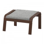 ПОЭНГ Табурет для ног - Исунда серый, коричневый