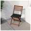 ÄPPLARÖ садовый стул складной коричневая морилка 45x58x87 cm