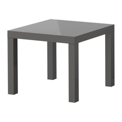 ЛАКК Придиванный столик - глянцевый серый