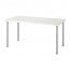 ADILS/LINNMON стол белый/серебристый 75x74 cm