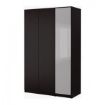 ПАКС Гардероб с 3 дверцами - Пакс Нексус черно-коричневый, черно-коричневый, 150x60x236 см ПАКС Гардероб с 3 дверцами - Пакс Нексус черно-коричневый, черно-коричневый, 150x60x236 см