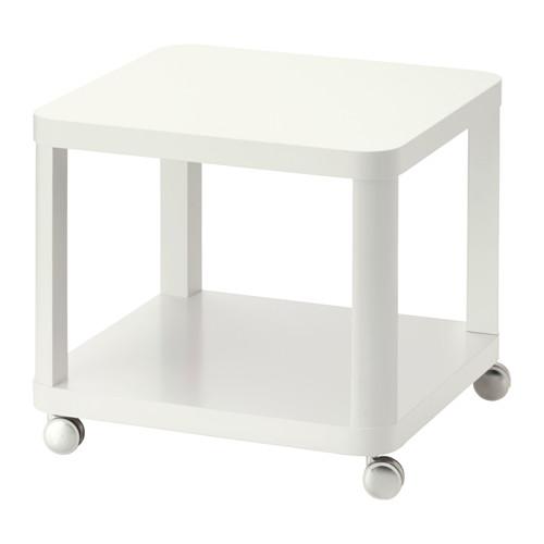 TINGBY стол приставной на колесиках белый 50x45 cm