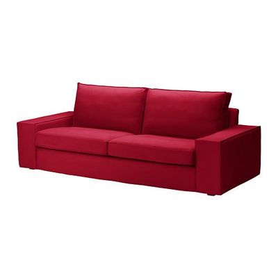 КИВИК Чехол дивана 3-местного - Дансбу классический красный