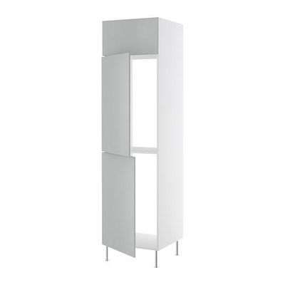 ФАКТУМ Выс шкаф для хол/мороз с 3 дверями - Аплод серый, 60x233/35 см