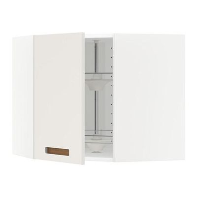 МЕТОД Угл нвсн шкф с вращающ секц - 68x60 см, Мэрста белый, белый МЕТОД Угл нвсн шкф с вращающ секц - 68x60 см, Мэрста белый, белый