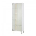 ФАКТУМ Высок шкаф со стеклянн дверьми - 80x211x37 см ФАКТУМ Высок шкаф со стеклянн дверьми - 80x211x37 см