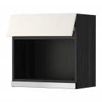 METOD навесной шкаф для СВЧ-печи черный/Веддинге белый 60x60 см