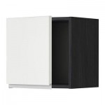 МЕТОД Шкаф навесной - 40x40 см, Нодста белый/алюминий, под дерево черный