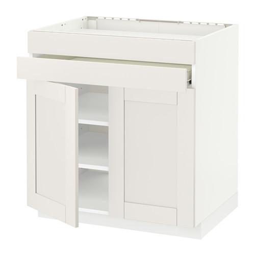 МЕТОД / ФОРВАРА Нап шк д/вар панели/2ящ/2фасада/1ящ - белый, Сэведаль белый МЕТОД / ФОРВАРА Нап шк д/вар панели/2ящ/2фасада/1ящ - белый, Сэведаль белый