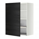 METOD шкаф навесной с сушкой белый/Тингсрид черный 60x80 см
