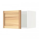 МЕТОД Верх шкаф на холодильн/морозильн - белый, Торхэмн естественный ясень, 60x40 см МЕТОД Верх шкаф на холодильн/морозильн - белый, Торхэмн естественный ясень, 60x40 см