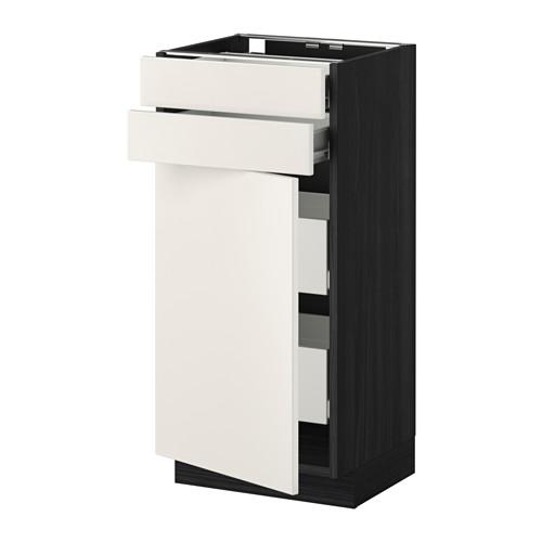 МЕТОД / ФОРВАРА Нплн шк двр/2фрнт/2нзк/2срд ящ - под дерево черный, Веддинге белый, 40x37 см МЕТОД / ФОРВАРА Нплн шк двр/2фрнт/2нзк/2срд ящ - под дерево черный, Веддинге белый, 40x37 см