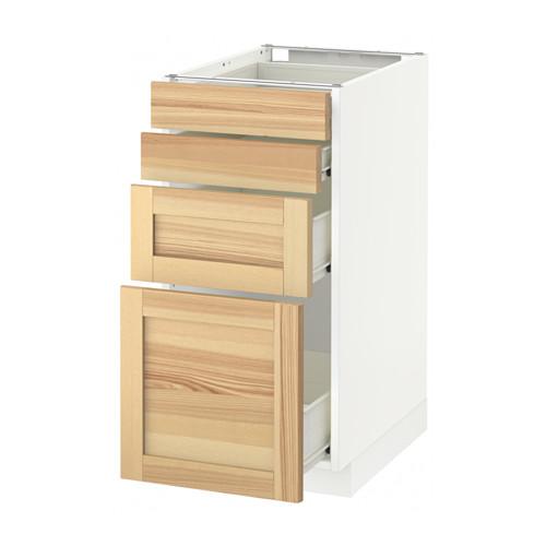 МЕТОД / ФОРВАРА Напольн шкаф 4 фронт панели/4 ящика - белый, Торхэмн естественный ясень, 40x60 см МЕТОД / ФОРВАРА Напольн шкаф 4 фронт панели/4 ящика - белый, Торхэмн естественный ясень, 40x60 см