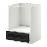 МЕТОД / МАКСИМЕРА Напольный шкаф д/духовки, с ящиком - Лаксарби черно-коричневый, белый МЕТОД / МАКСИМЕРА Напольный шкаф д/духовки, с ящиком - Лаксарби черно-коричневый, белый