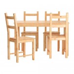 ИНГУ / ИВАР Стол и 4 стула