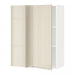 МЕТОД Угловой навесной шкаф с полками - белый, Воксторп глянцевый светло-бежевый, 88x37x100 см МЕТОД Угловой навесной шкаф с полками - белый, Воксторп глянцевый светло-бежевый, 88x37x100 см