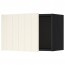 МЕТОД Шкаф навесной - под дерево черный, Хитарп белый с оттенком, 60x40 см