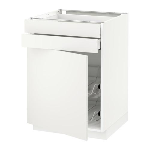 МЕТОД / МАКСИМЕРА Напольн шкаф/дверца/2ящ/првл крзн - белый, Хэггеби белый, 60x60 см МЕТОД / МАКСИМЕРА Напольн шкаф/дверца/2ящ/првл крзн - белый, Хэггеби белый, 60x60 см