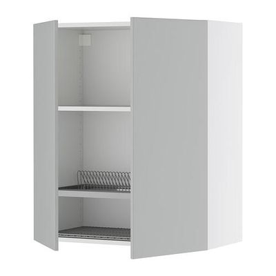 ФАКТУМ Навесной шкаф с посуд суш/2 дврц - Аплод серый, 60x92 см