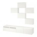 BESTÅ шкаф для ТВ, комбинация серый