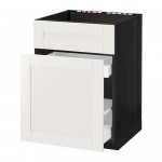 МЕТОД / МАКСИМЕРА Нап шк п/мойку/сорт мус/1дврц/2ящ - под дерево черный, Сэведаль белый МЕТОД / МАКСИМЕРА Нап шк п/мойку/сорт мус/1дврц/2ящ - под дерево черный, Сэведаль белый