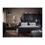 HEMNES каркас кровати черно-коричневый/Лонсет 160x200 cm
