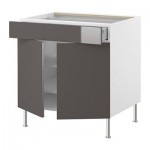 ФАКТУМ Напол шкаф/полки/ящик/2двери - Абстракт серый, 80 см ФАКТУМ Напол шкаф/полки/ящик/2двери - Абстракт серый, 80 см