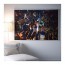 BJÖRKSTA картина с рамой Огни Нью-Йорка/цвет алюминия 200x140 cm