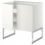 МЕТОД Напол шкаф с полками/2двери - белый, Хэггеби белый, 80x60x60 см